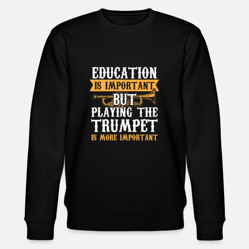 Trompete - Stanley/Stella Unisex Bio-Sweatshirt CHANGER  - Schwarz