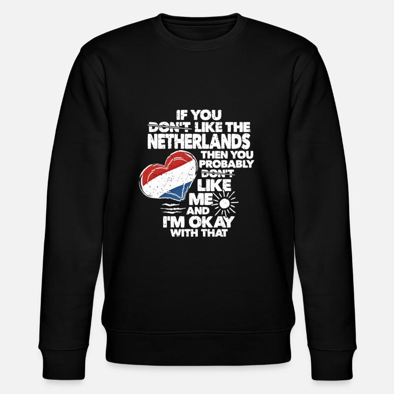 Pays-Bas Hollande - Sweat bio CHANGER Stanley/Stella Unisexe - noir