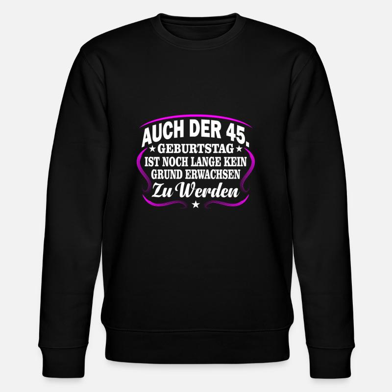 45ème anniversaire - Sweat bio CHANGER Stanley/Stella Unisexe - noir