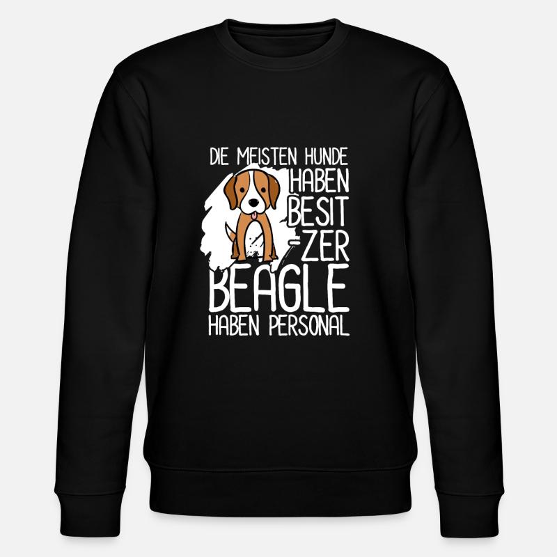 Beagle - Stanley/Stella Unisex Bio-Sweatshirt CHANGER  - Schwarz