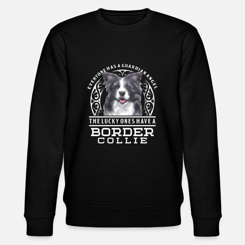 Border Collie - Stanley/Stella Unisex Bio-Sweatshirt CHANGER  - Schwarz