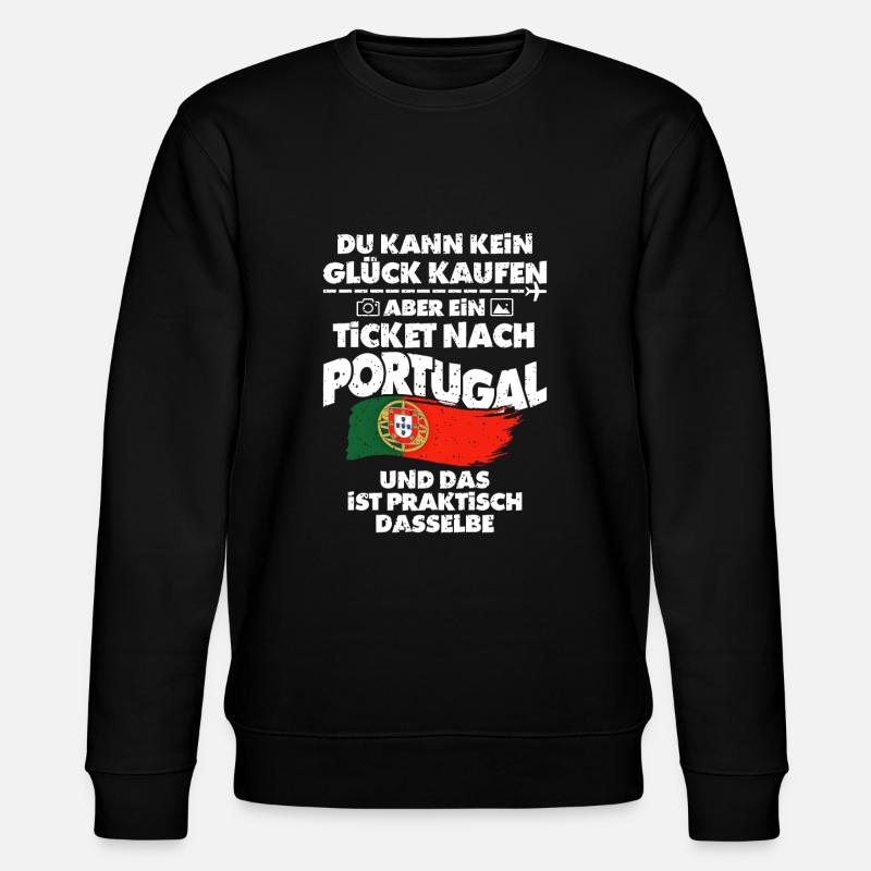 Portugal - Stanley/Stella Unisex Bio-Sweatshirt CHANGER  - Schwarz