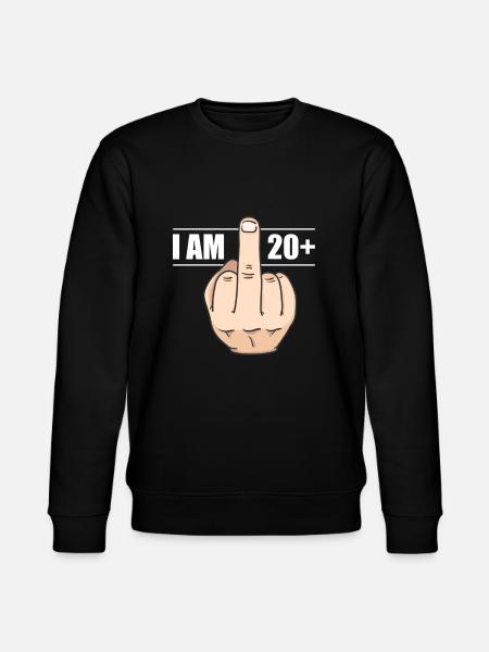20th birthday - Stanley/Stella CHANGER Unisex Organic Sweatshirt - black