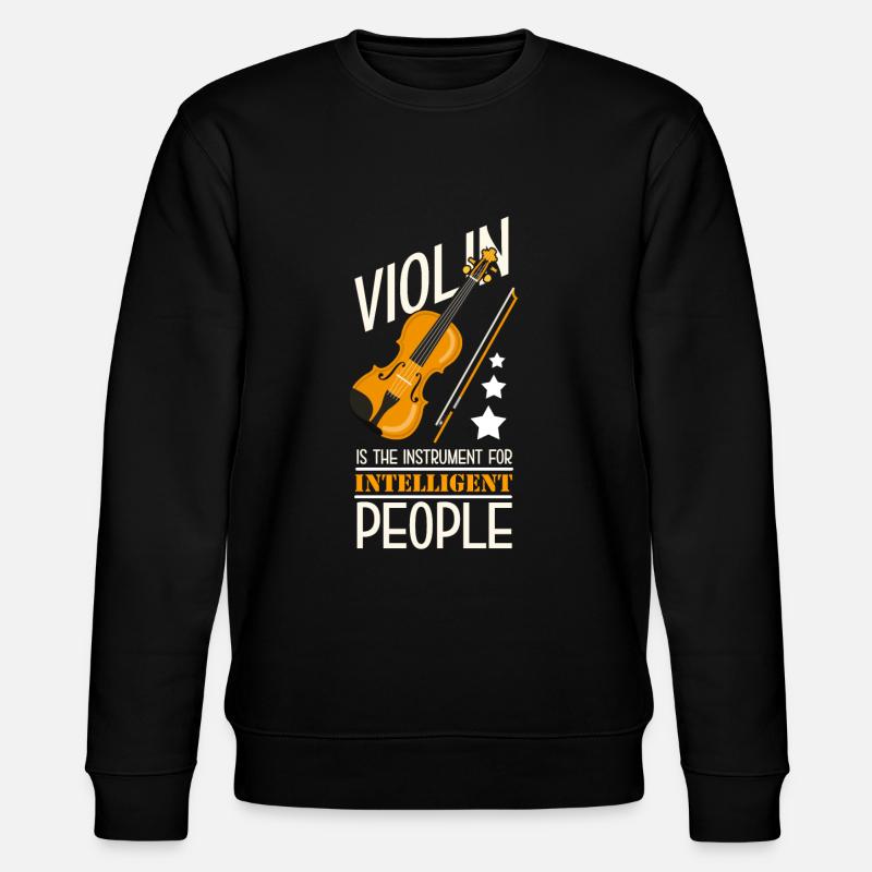 violin - Stanley/Stella CHANGER Unisex Organic Sweatshirt - black