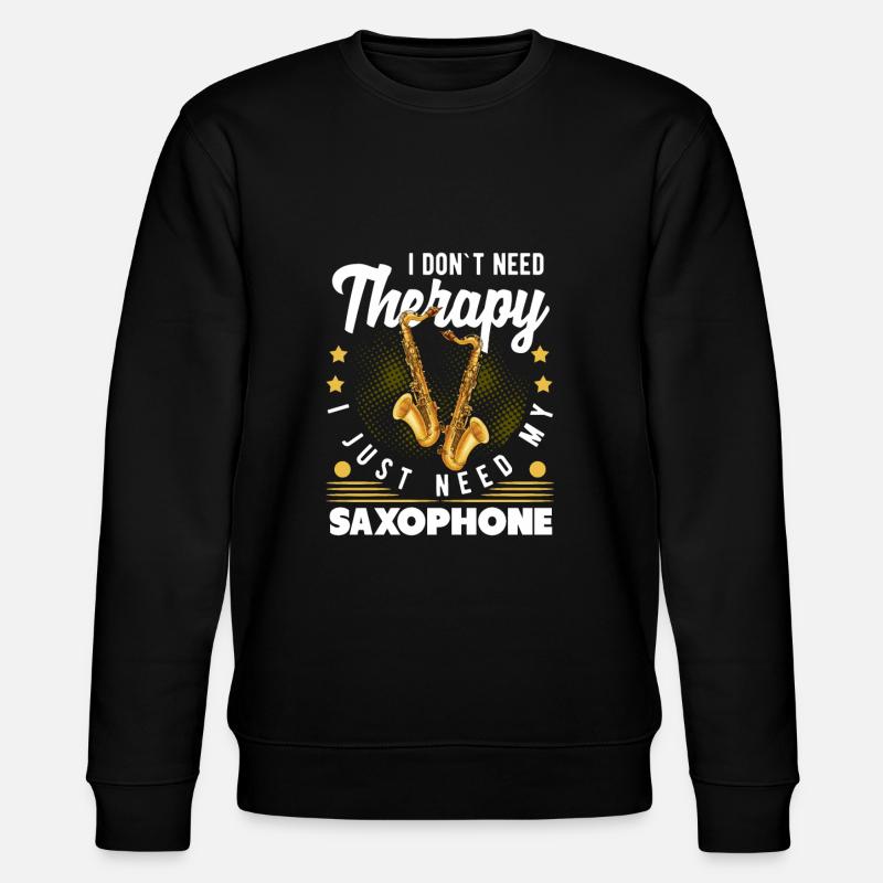 saxophone - Sweat bio CHANGER Stanley/Stella Unisexe - noir