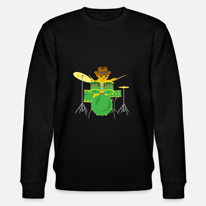Drums - Stanley/Stella CHANGER Unisex Organic Sweatshirt - black