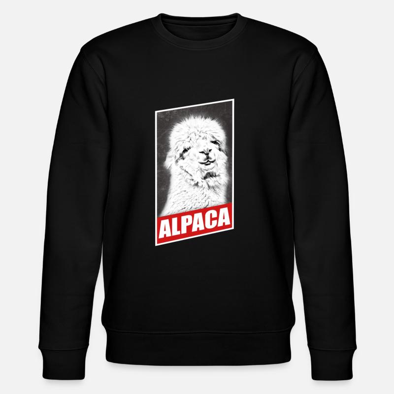 Cadeau Lama Alpaga - Sweat bio CHANGER Stanley/Stella Unisexe - noir
