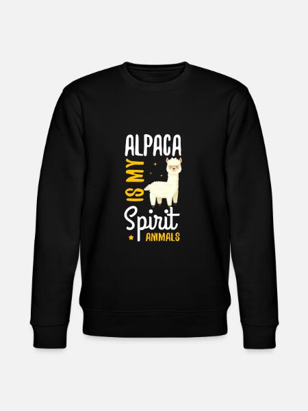 Alpaca Lama - Stanley/Stella CHANGER Unisex Organic Sweatshirt - black