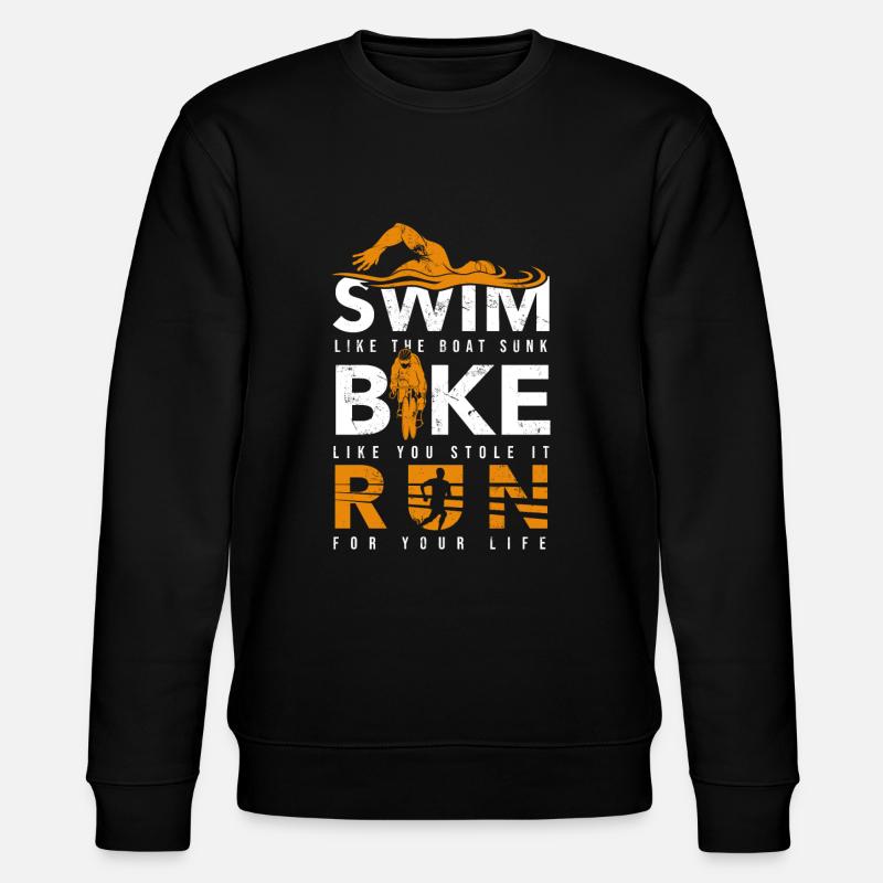 Triathlon - Stanley/Stella Unisex Bio-Sweatshirt CHANGER  - Schwarz