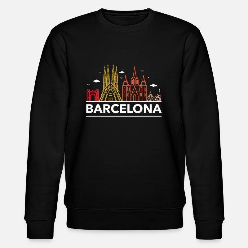 Barcelone - Sweat bio CHANGER Stanley/Stella Unisexe - noir