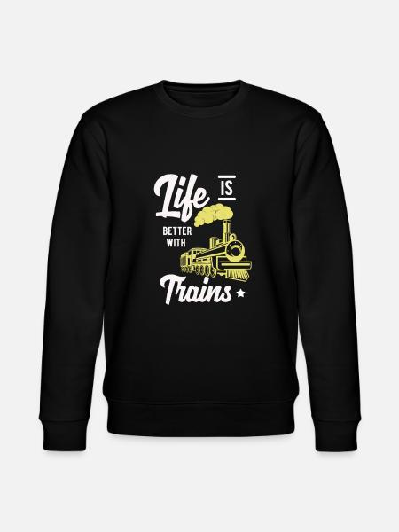 Train trains train modèle - Sweat bio CHANGER Stanley/Stella Unisexe - noir