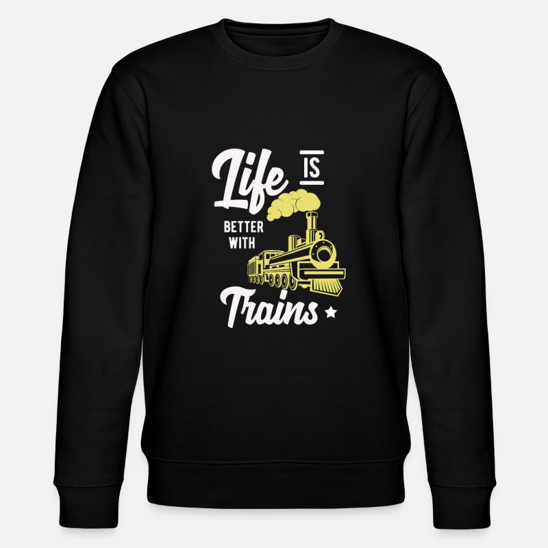 Train trains train modèle - Sweat bio CHANGER Stanley/Stella Unisexe - noir