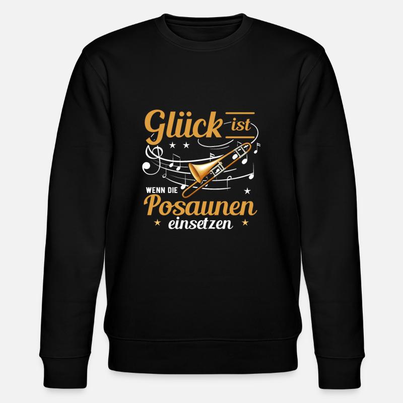 Posaune - Stanley/Stella Unisex Bio-Sweatshirt CHANGER  - Schwarz