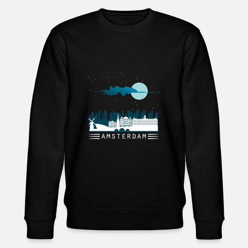 Amsterdam - Stanley/Stella Unisex Bio-Sweatshirt CHANGER  - Schwarz