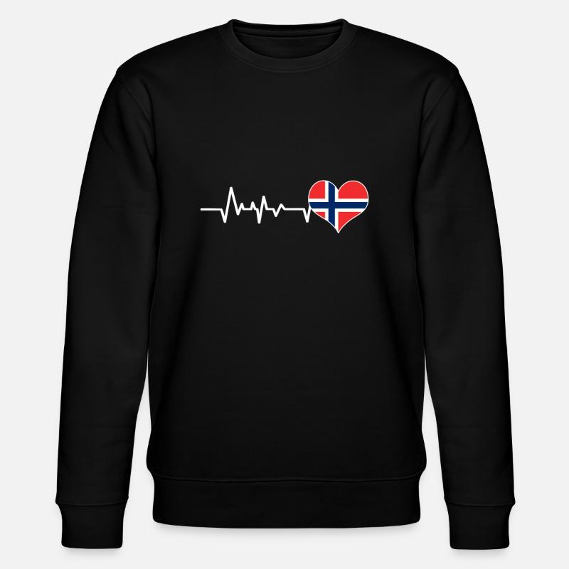 Norwegen - Stanley/Stella Unisex Bio-Sweatshirt CHANGER - Schwarz