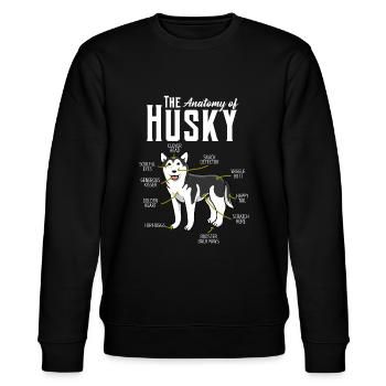Husky - Sweat bio CHANGER Stanley/Stella Unisexe - noir - Devant - Nik (191cm) & Marisol (170cm)