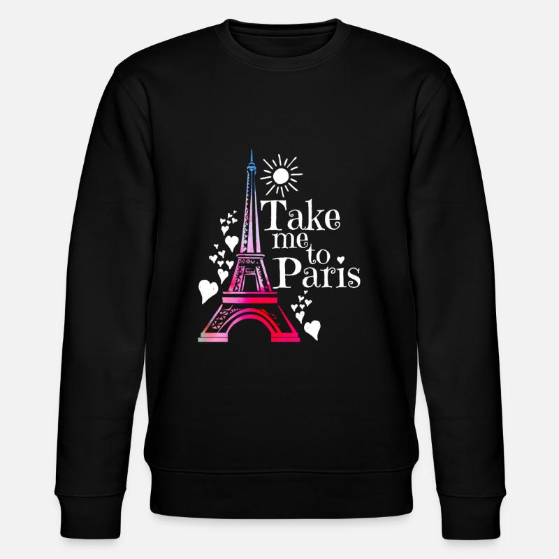 Paris - Stanley/Stella Unisex Bio-Sweatshirt CHANGER  - Schwarz