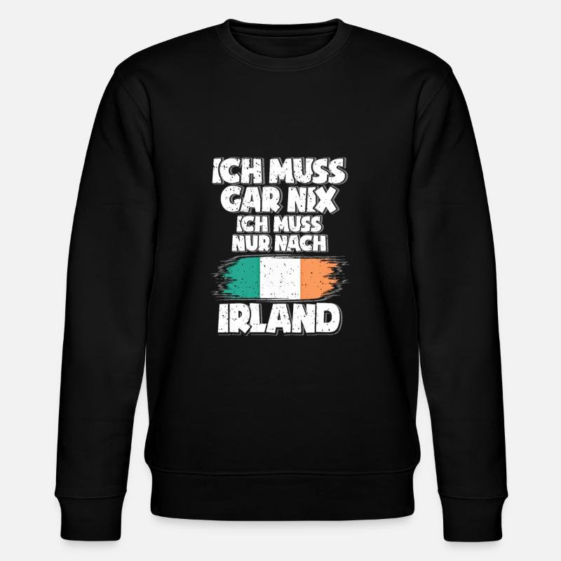 Irland - Stanley/Stella Unisex Bio-Sweatshirt CHANGER  - Schwarz