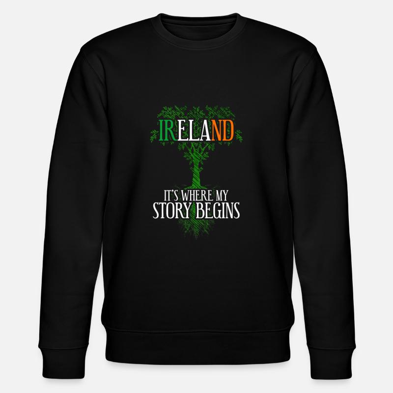 Irland - Stanley/Stella Unisex Bio-Sweatshirt CHANGER - Schwarz