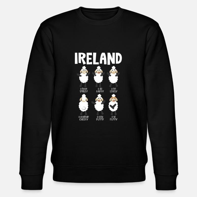 Irland - Stanley/Stella Unisex Bio-Sweatshirt CHANGER - Schwarz