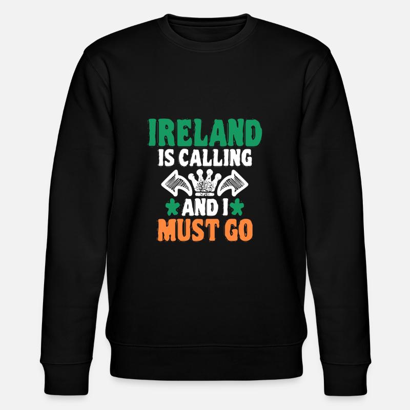 Ireland - Stanley/Stella CHANGER Unisex Organic Sweatshirt - black