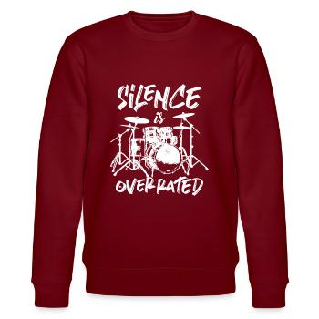 Drums - Stanley/Stella CHANGER Unisex Organic Sweatshirt - burgundy - Front - Nik (191cm) & Marisol (170cm)