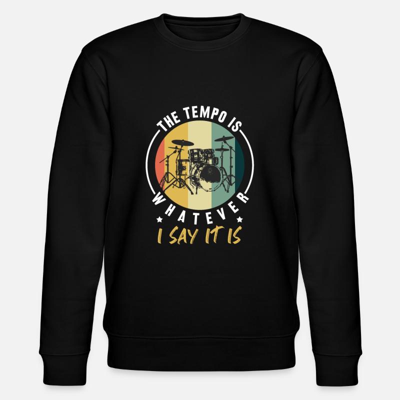 Drums - Stanley/Stella CHANGER Unisex Organic Sweatshirt - black