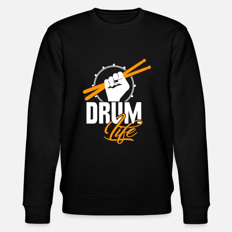 Drums - Stanley/Stella CHANGER Unisex Organic Sweatshirt - black