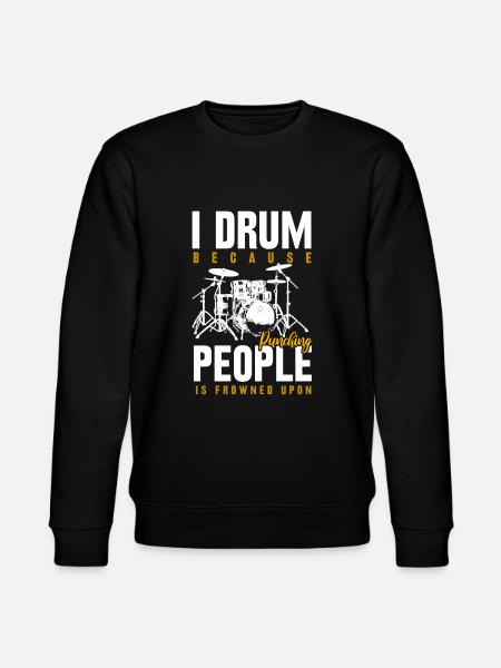 Drums drummer drummer gift - Stanley/Stella CHANGER Unisex Organic Sweatshirt - black