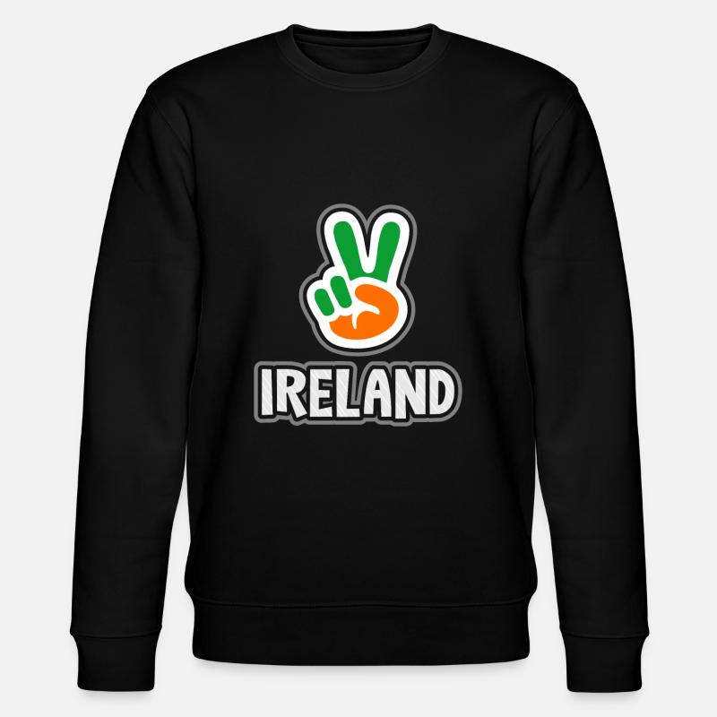 Irland - Stanley/Stella Unisex Bio-Sweatshirt CHANGER  - Schwarz