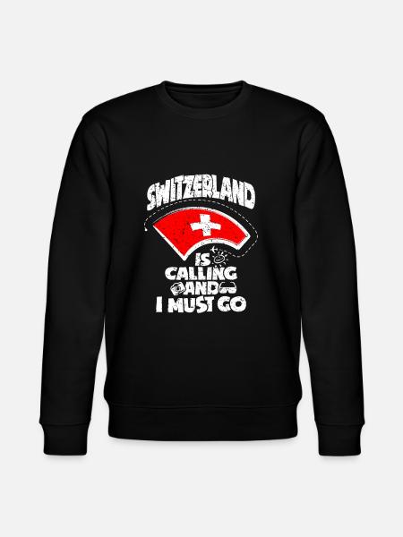 Switzerland - Stanley/Stella CHANGER Unisex Organic Sweatshirt - black