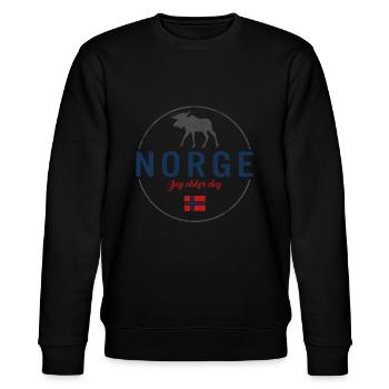Norwegen - Stanley/Stella Unisex Bio-Sweatshirt CHANGER  - Schwarz - Vorne - Nik (191cm) & Marisol (170cm)
