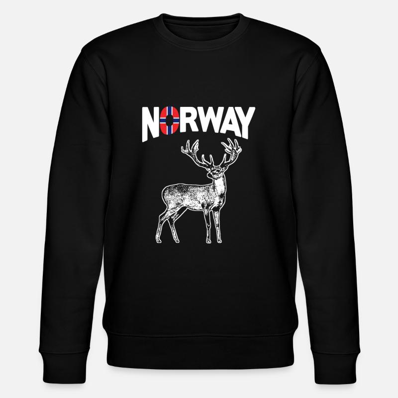 Norwegen - Stanley/Stella Unisex Bio-Sweatshirt CHANGER  - Schwarz