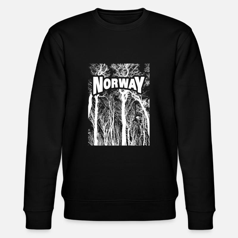 Norwegen - Stanley/Stella Unisex Bio-Sweatshirt CHANGER  - Schwarz