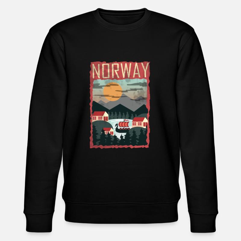 Norway - Stanley/Stella CHANGER Unisex Organic Sweatshirt - black