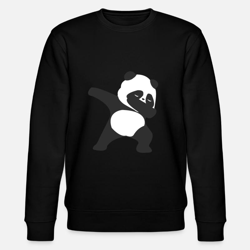 Panda - Stanley/Stella Unisex Bio-Sweatshirt CHANGER  - Schwarz