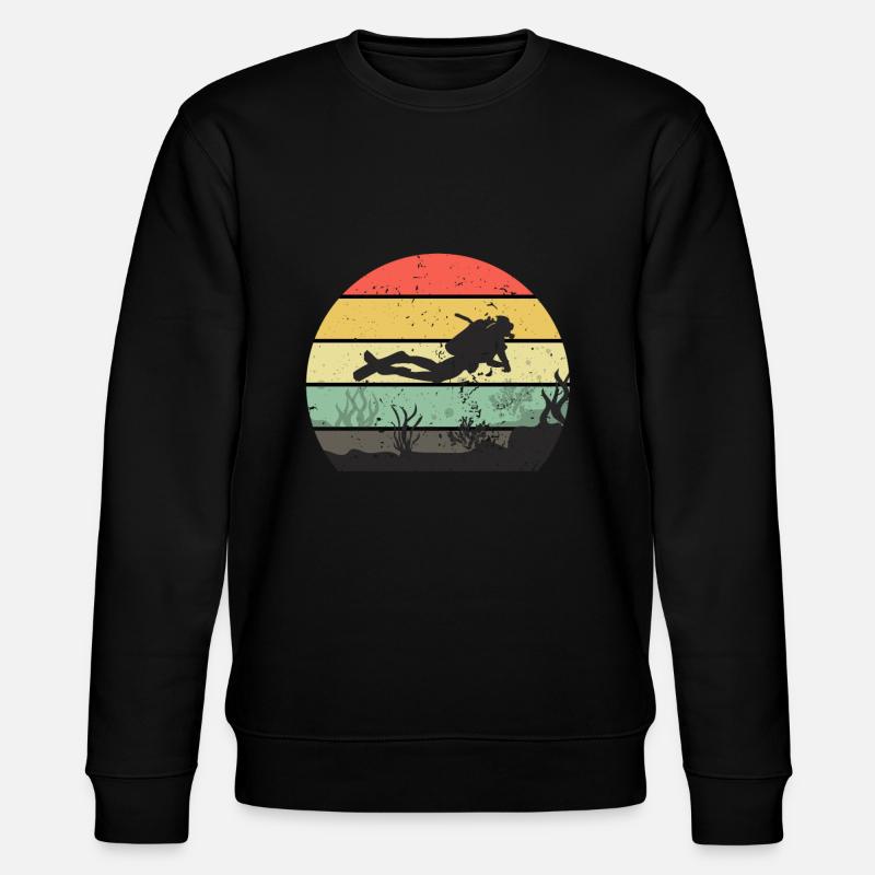 Tauchen - Stanley/Stella Unisex Bio-Sweatshirt CHANGER  - Schwarz