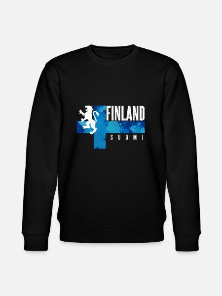 Finnland - Stanley/Stella Unisex Bio-Sweatshirt CHANGER  - Schwarz