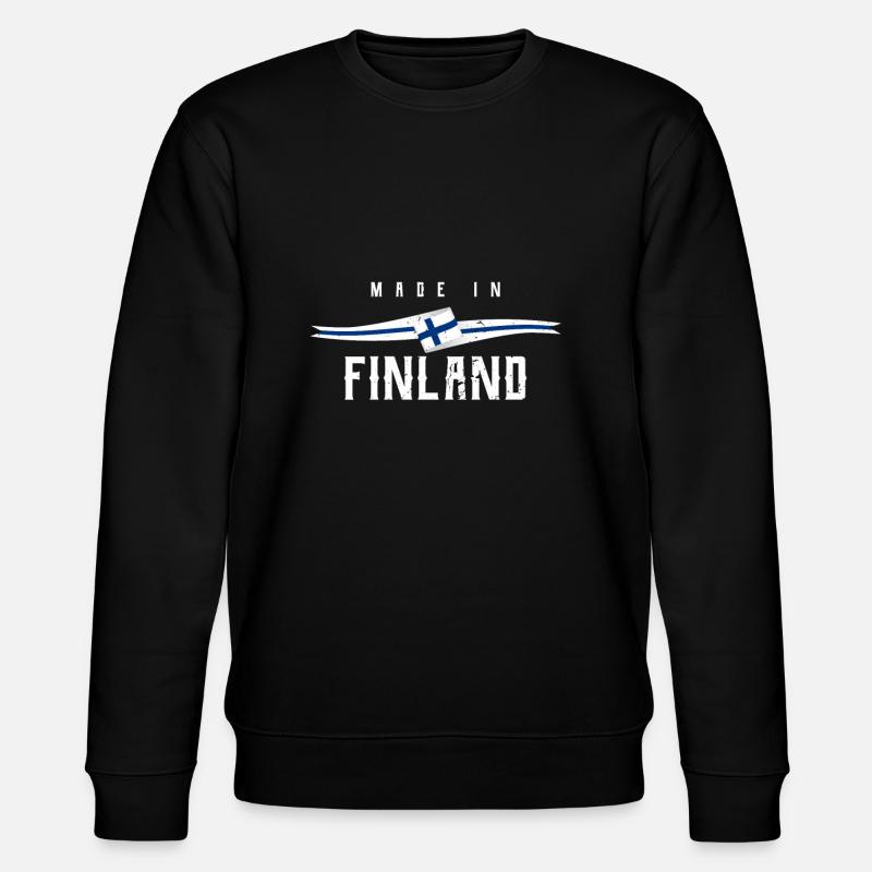Finnland - Stanley/Stella Unisex Bio-Sweatshirt CHANGER  - Schwarz