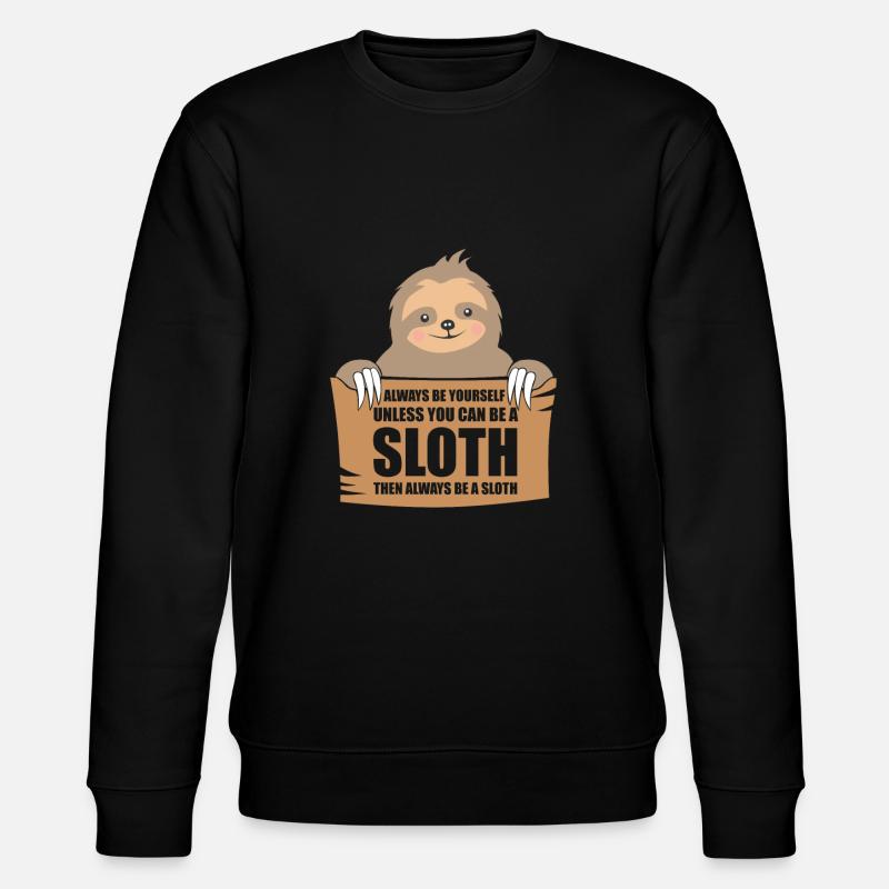sloth - Stanley/Stella CHANGER Unisex Organic Sweatshirt - black