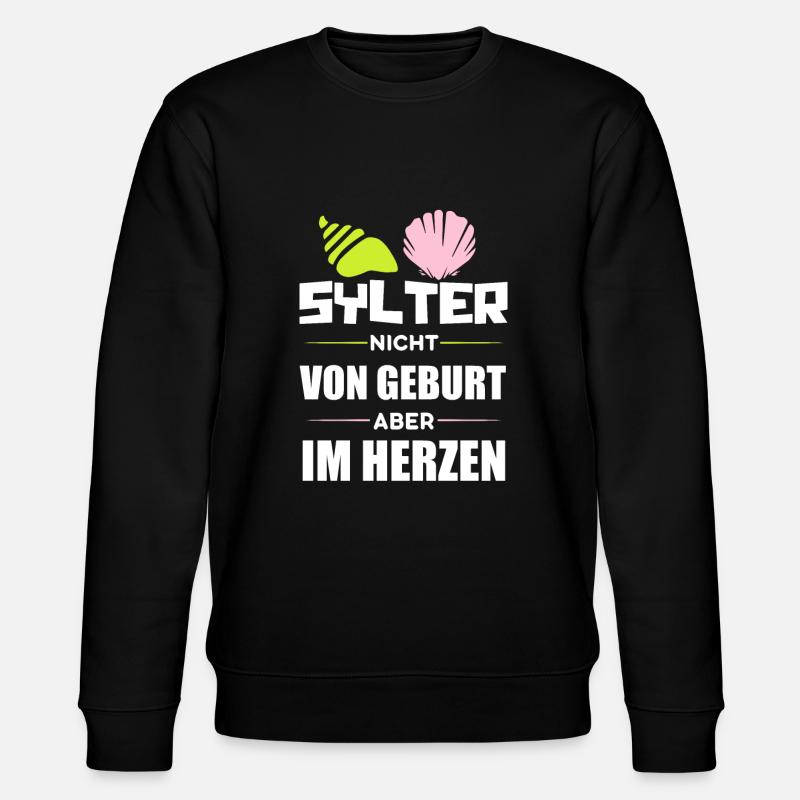 Sylt - Stanley/Stella Unisex Bio-Sweatshirt CHANGER  - Schwarz