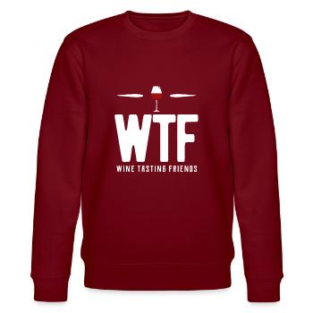 Wein - Stanley/Stella Unisex Bio-Sweatshirt CHANGER  - Burgunderrot - Vorne - Nik (191cm) & Marisol (170cm)