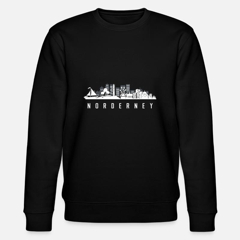 Norderney - Stanley/Stella Unisex Bio-Sweatshirt CHANGER  - Schwarz