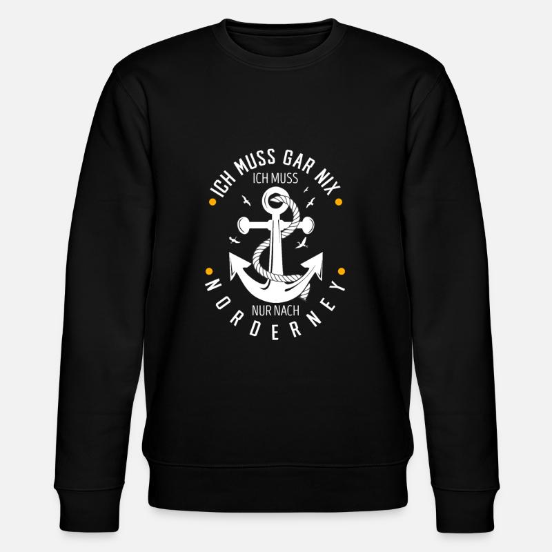 Norderney - Stanley/Stella Unisex Bio-Sweatshirt CHANGER  - Schwarz