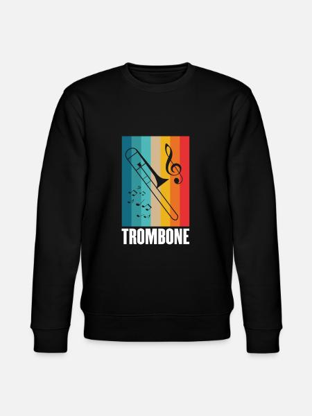 trombone - Stanley/Stella CHANGER Unisex Organic Sweatshirt - black