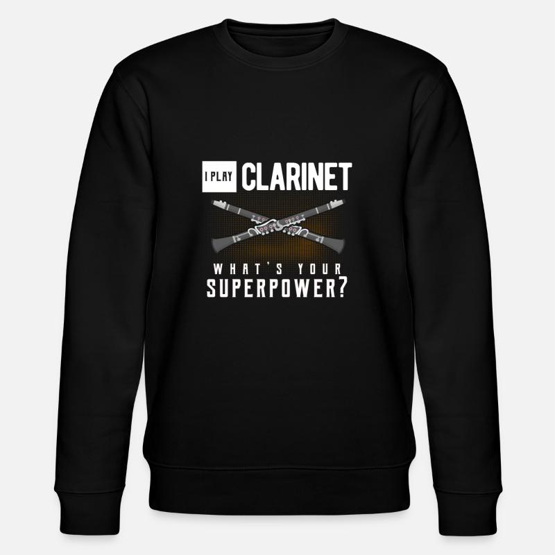 clarinet - Stanley/Stella CHANGER Unisex Organic Sweatshirt - black