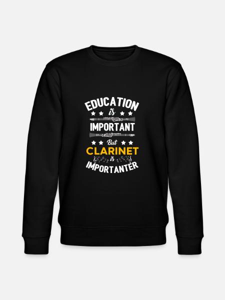 Klarinette - Stanley/Stella Unisex Bio-Sweatshirt CHANGER  - Schwarz