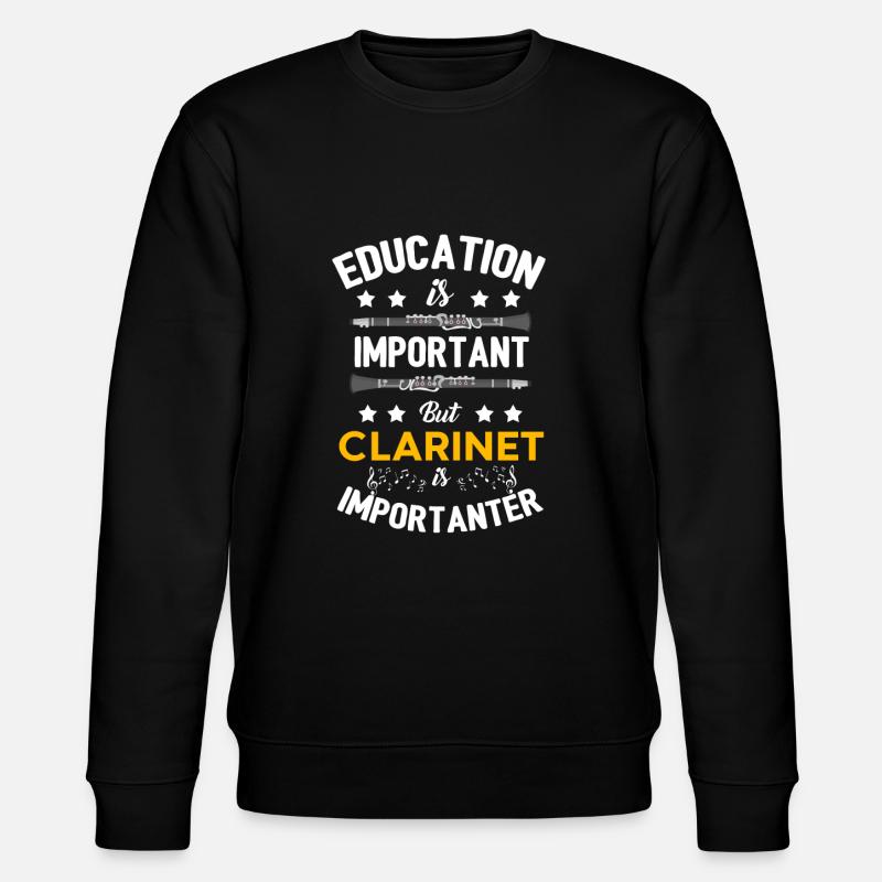 clarinette - Sweat bio CHANGER Stanley/Stella Unisexe - noir