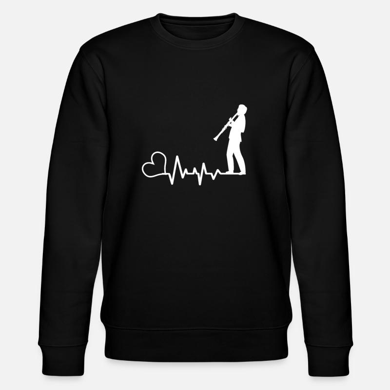 clarinet - Stanley/Stella CHANGER Unisex Organic Sweatshirt - black