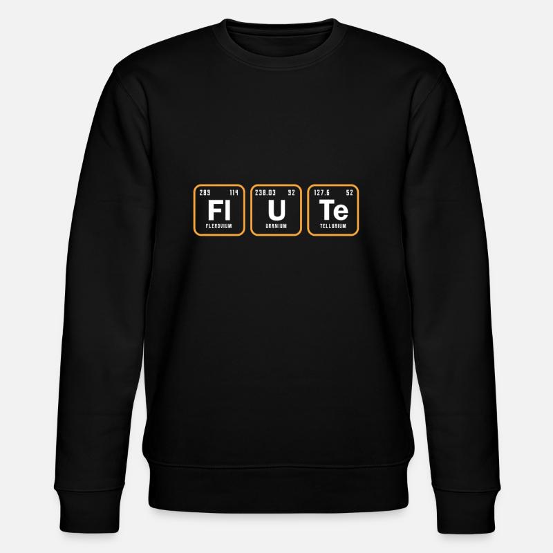 Querflöte - Stanley/Stella Unisex Bio-Sweatshirt CHANGER  - Schwarz